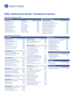 COIL IS Investment Options