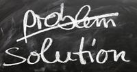 Recommended Solutions - picture of "solution" written on chalk board